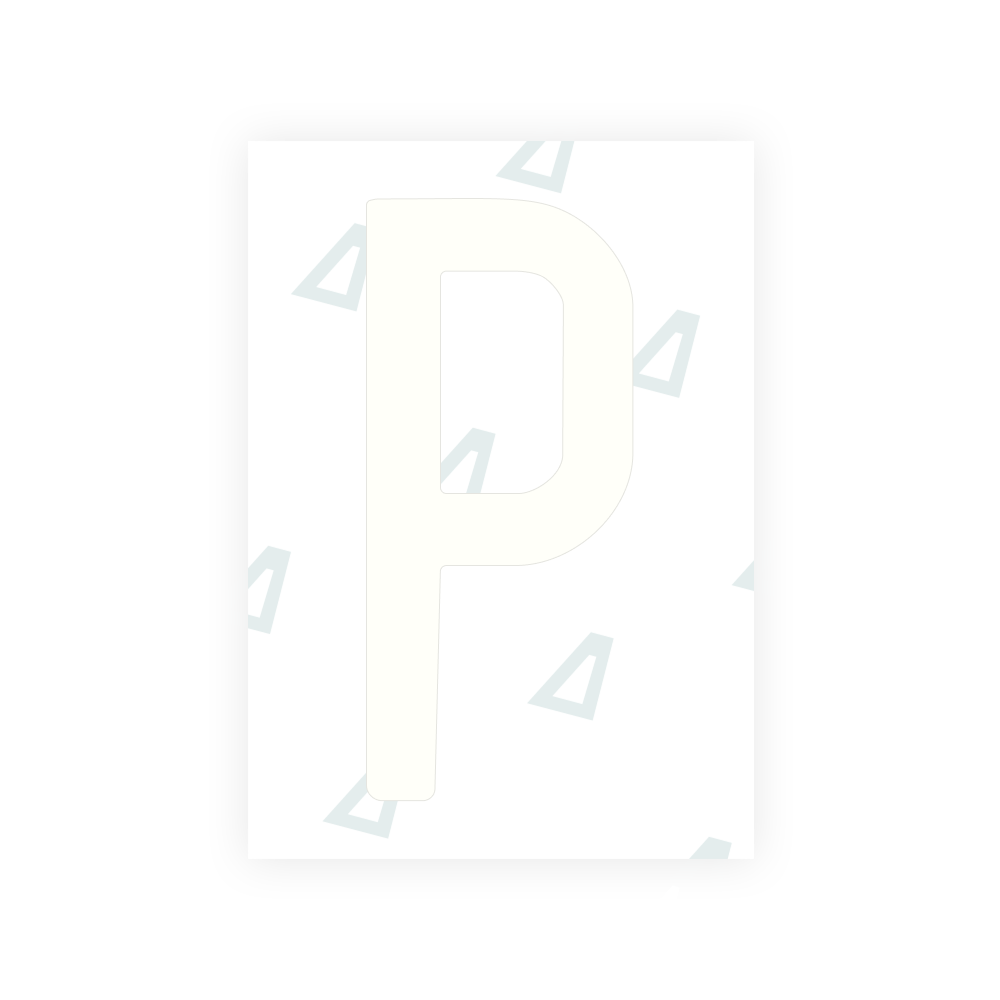 Alite Nanofilm for US (Louisiana) license plates - Symbol "P"