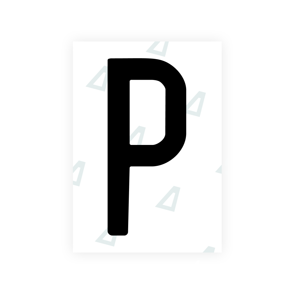 Alite Nanofilm for US (Louisiana) license plates - Symbol "P"