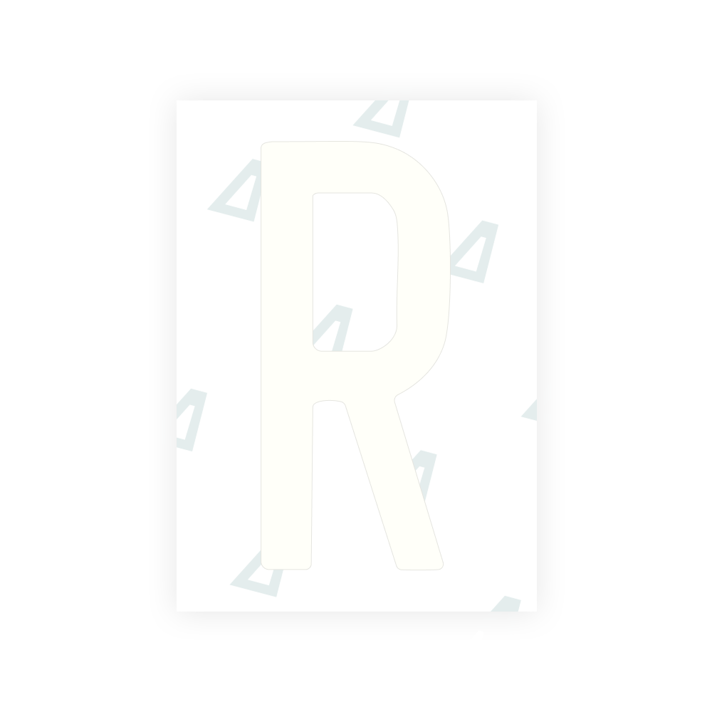 Alite Nanofilm for US (Louisiana) license plates - Symbol "R"