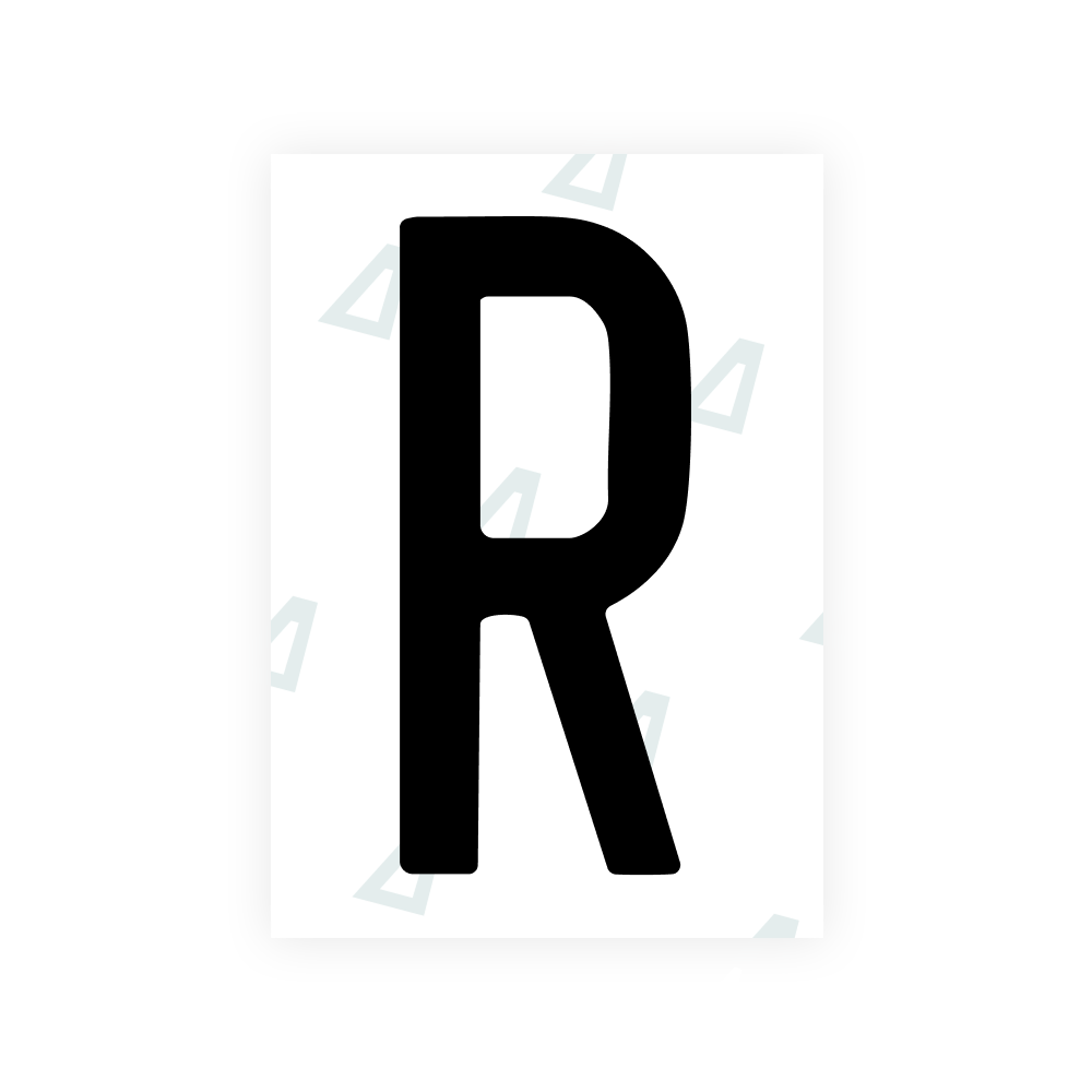 Alite Nanofilm for US (Louisiana) license plates - Symbol "R"