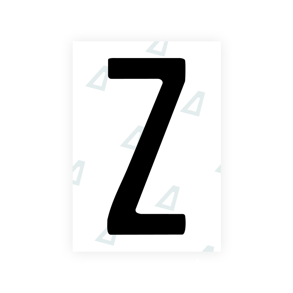 Alite Nanofilm for US (Louisiana) license plates - Symbol "Z"