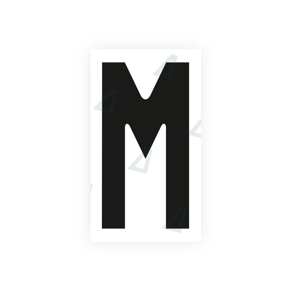 Alite Nanofilm for Czech Republic license plates - Symbol "M" - Alite