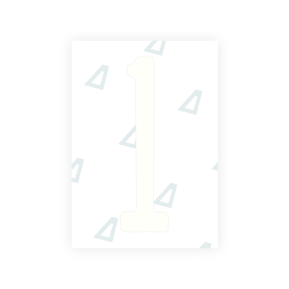 Alite Nanofilm for US (Maine) license plates - Symbol "1"