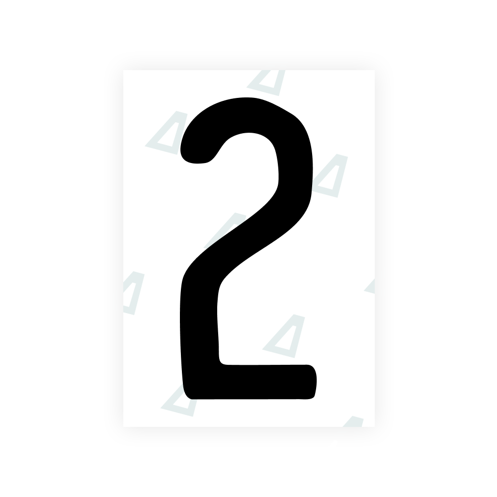 Alite Nanofilm for US (Maine) license plates - Symbol "2"