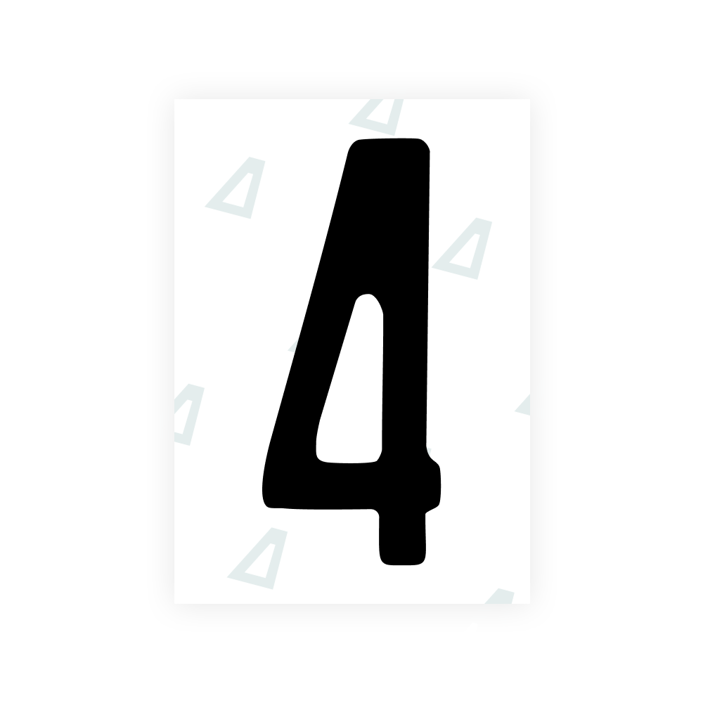 Alite Nanofilm for US (Maine) license plates - Symbol "4"