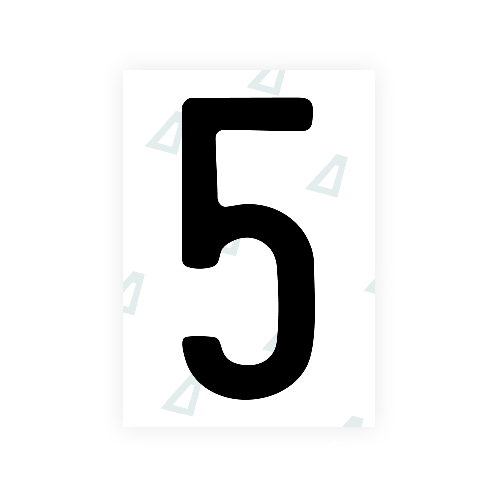 Alite Nanofilm for US (Maine) license plates - Symbol "5"