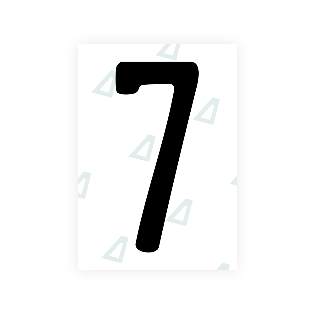 Alite Nanofilm for US (Maine) license plates - Symbol "7"