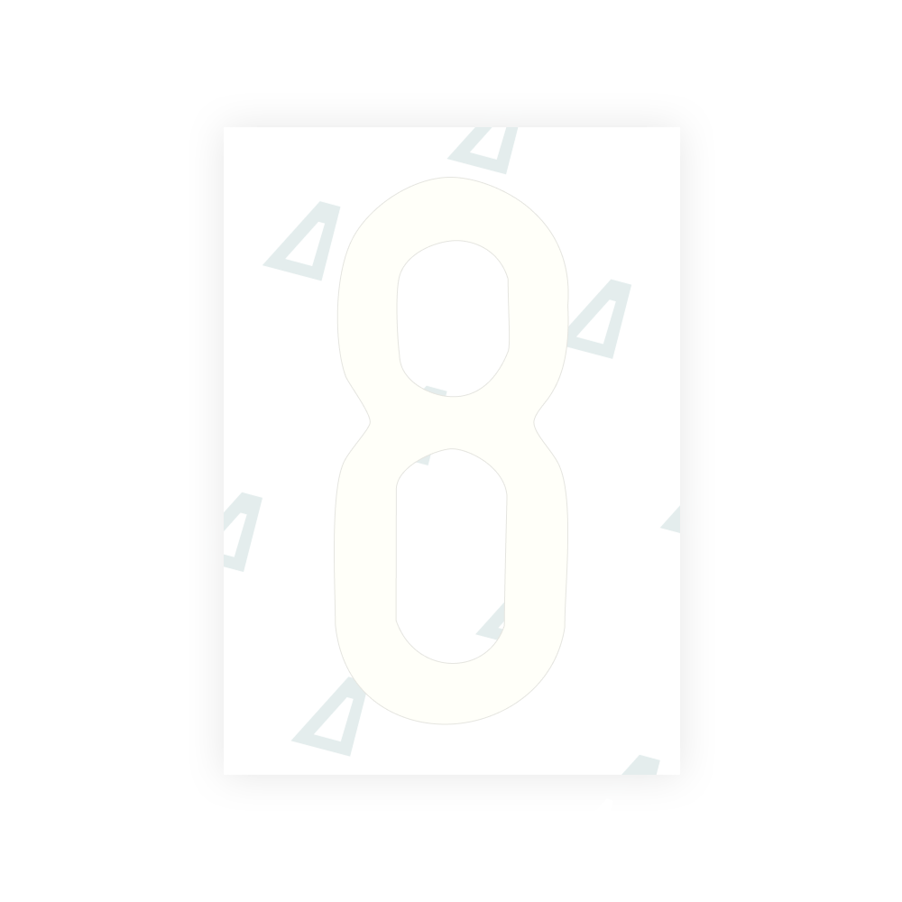Alite Nanofilm for US (Maine) license plates - Symbol "8"