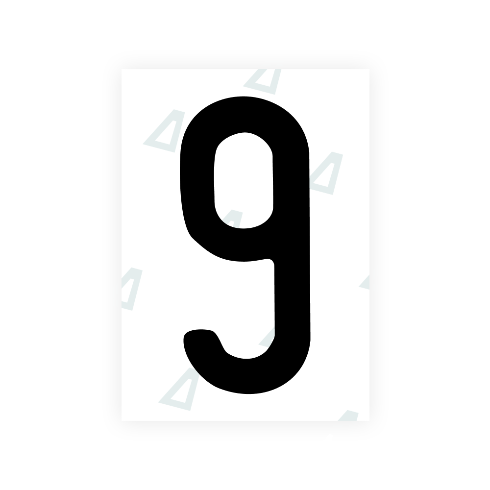 Alite Nanofilm for US (Maine) license plates - Symbol "9"