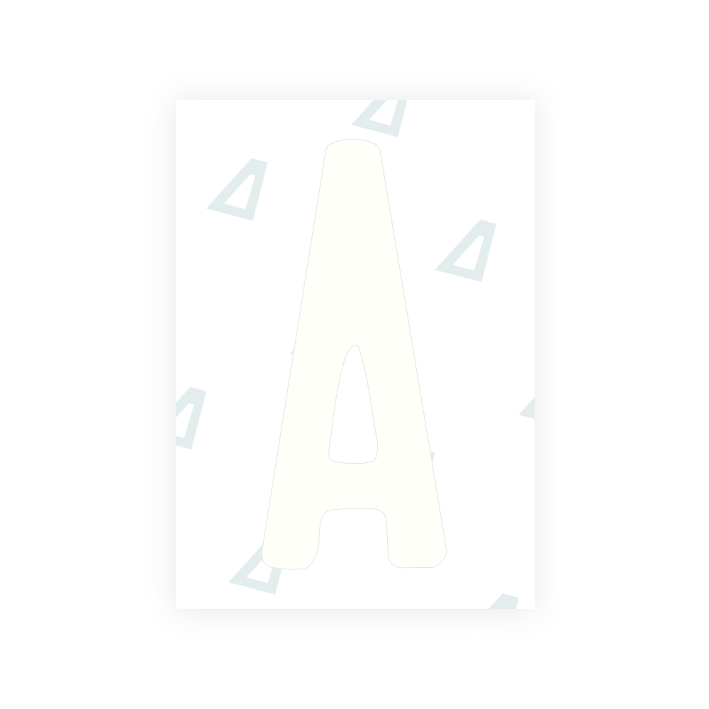 Alite Nanofilm for US (New Hampshire) license plates - Symbol "A"