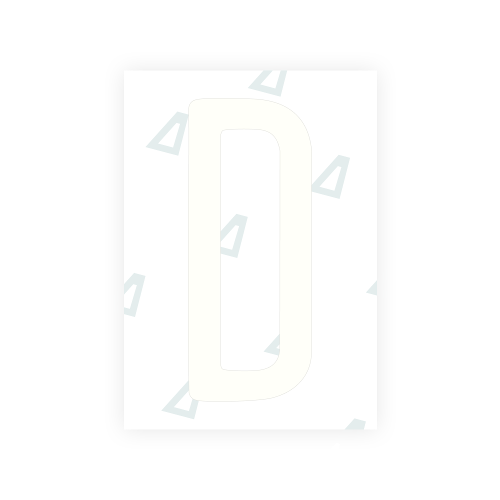 Alite Nanofilm for US (Maine) license plates - Symbol "D"
