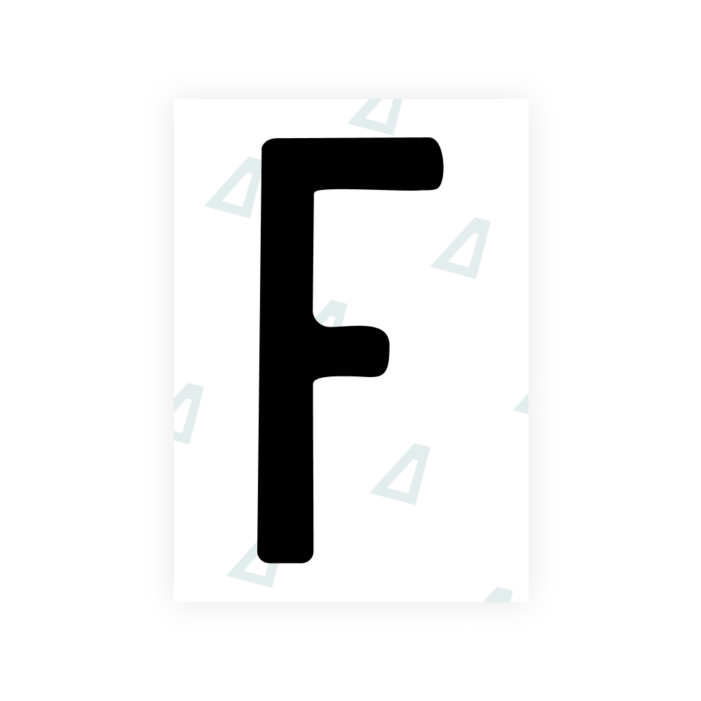 Alite Nanofilm for US (Maine) license plates - Symbol "F"