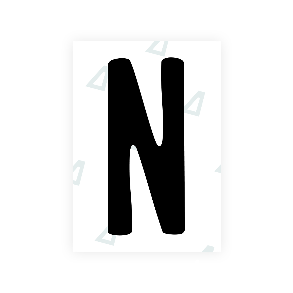 Alite Nanofilm für US-amerikanische (New Hampshire) Kfz-Kennzeichen – Symbol „N“