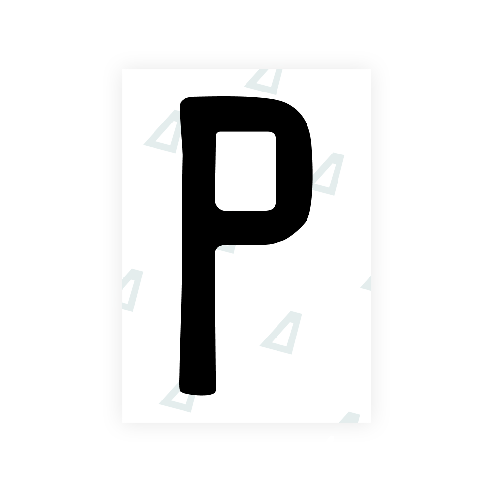 Alite Nanofilm for US (New Hampshire) license plates - Symbol "P"