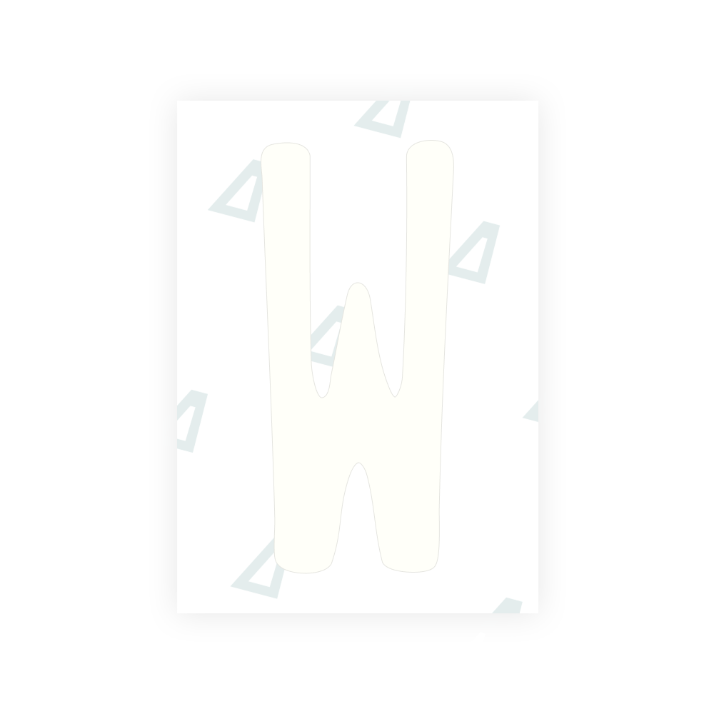 Alite Nanofilm for US (Maine) license plates - Symbol "W"