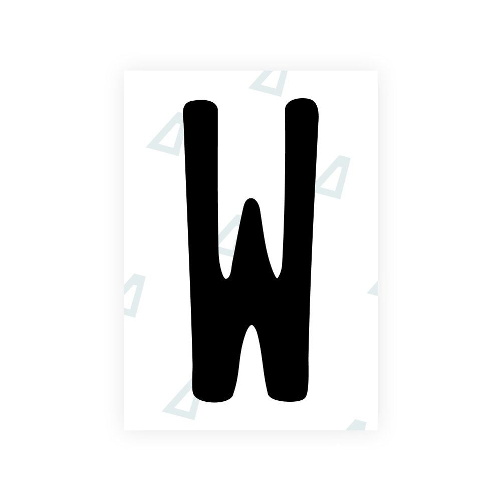 Alite Nanofilm for US (Maine) license plates - Symbol "W"