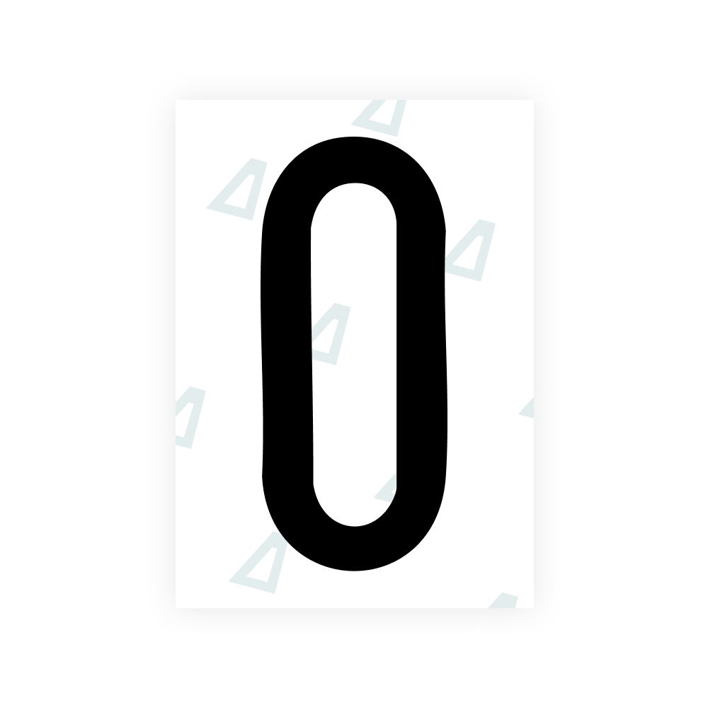 Film nano Alite pour plaques d'immatriculation américaines (Mississippi) - Symbole « 0 »