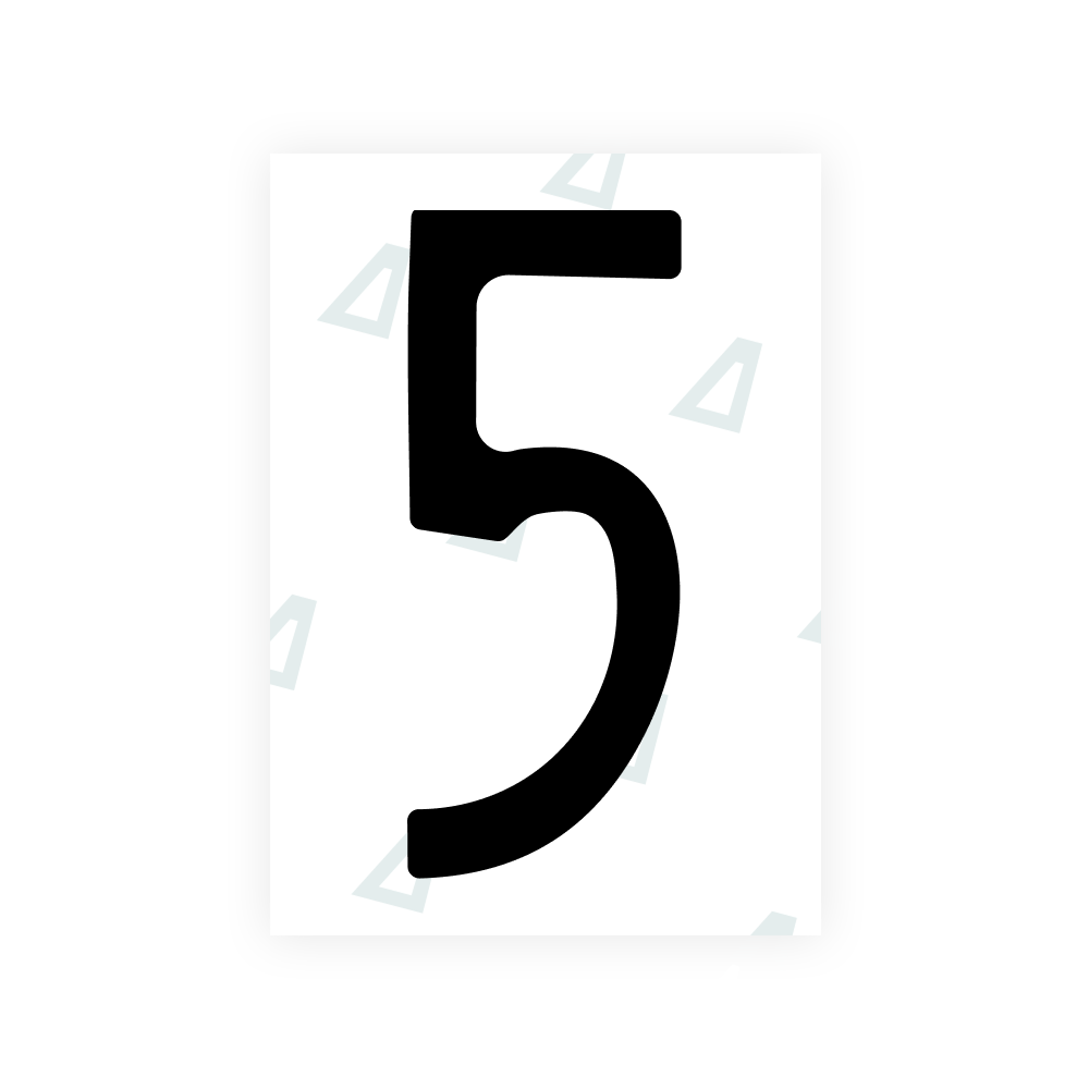 Nanofilme Alite para placas de veículos dos EUA (Mississippi) - Símbolo "5"