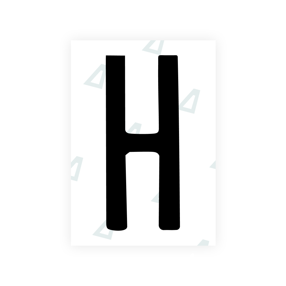 Alite Nanofilm für US-amerikanische (Mississippi) Kfz-Kennzeichen – Symbol „H“