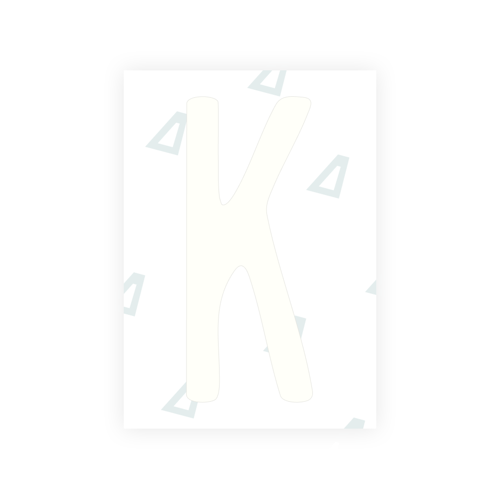 Alite Nanofilm für US-amerikanische (Mississippi) Kfz-Kennzeichen – Symbol „K“