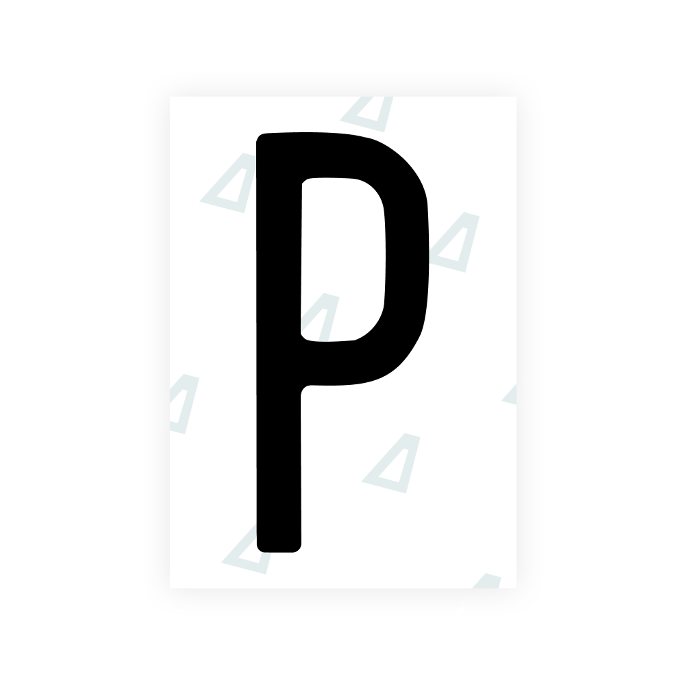 Alite Nanofilm für US-amerikanische (Mississippi) Kfz-Kennzeichen – Symbol „P“