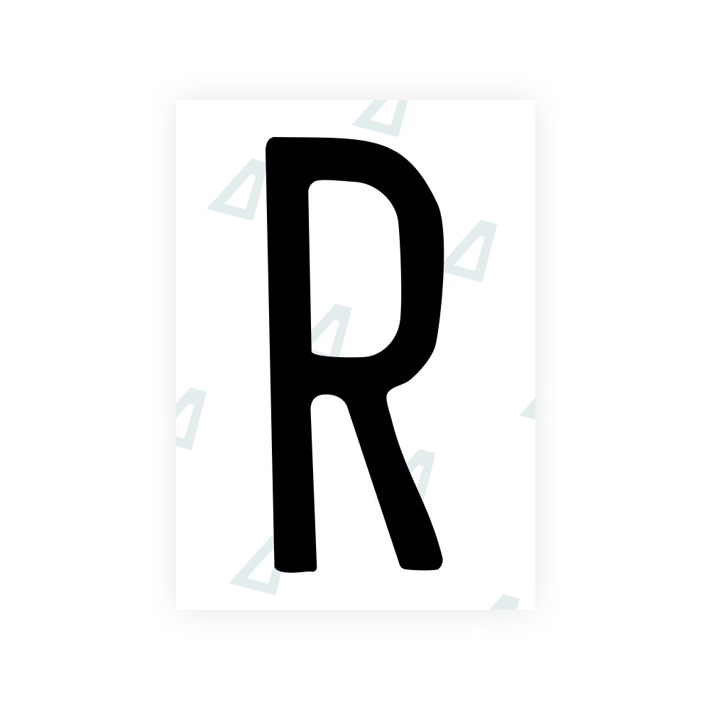 Alite Nanofilm for US (Mississippi) license plates - Symbol "R"