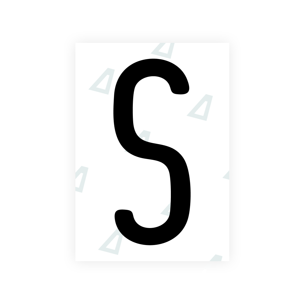 Alite Nanofilm for US (Mississippi) license plates - Symbol "S"