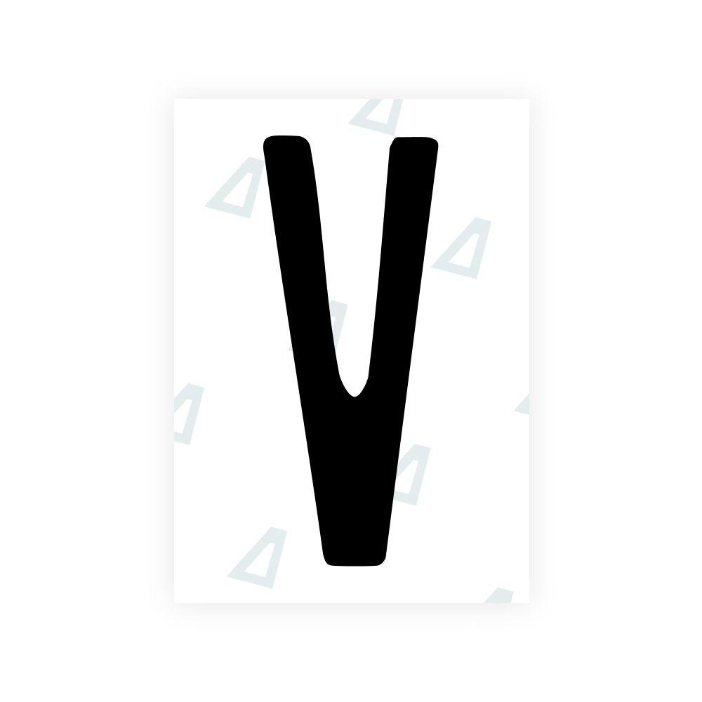Film nano Alite pour plaques d'immatriculation américaines (Mississippi) - Symbole « V »