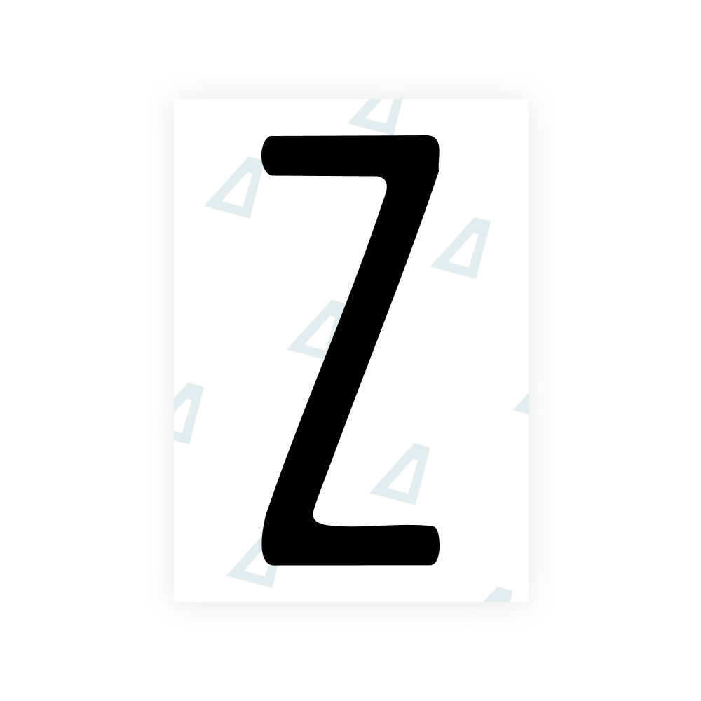 Nanopelícula Alite para placas de matrícula de EE. UU. (Nevada) - Símbolo "Z"