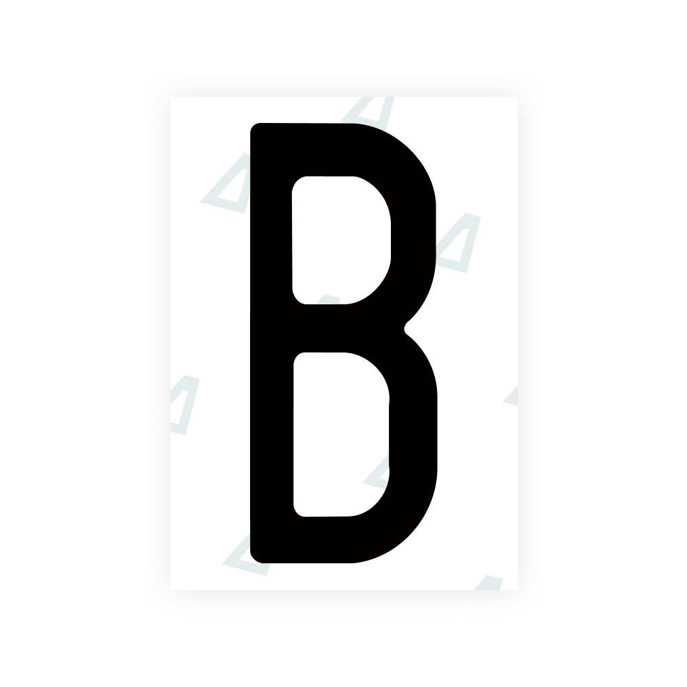 Nanofilme Alite para matrículas dos EUA (Missouri) - Símbolo "B"