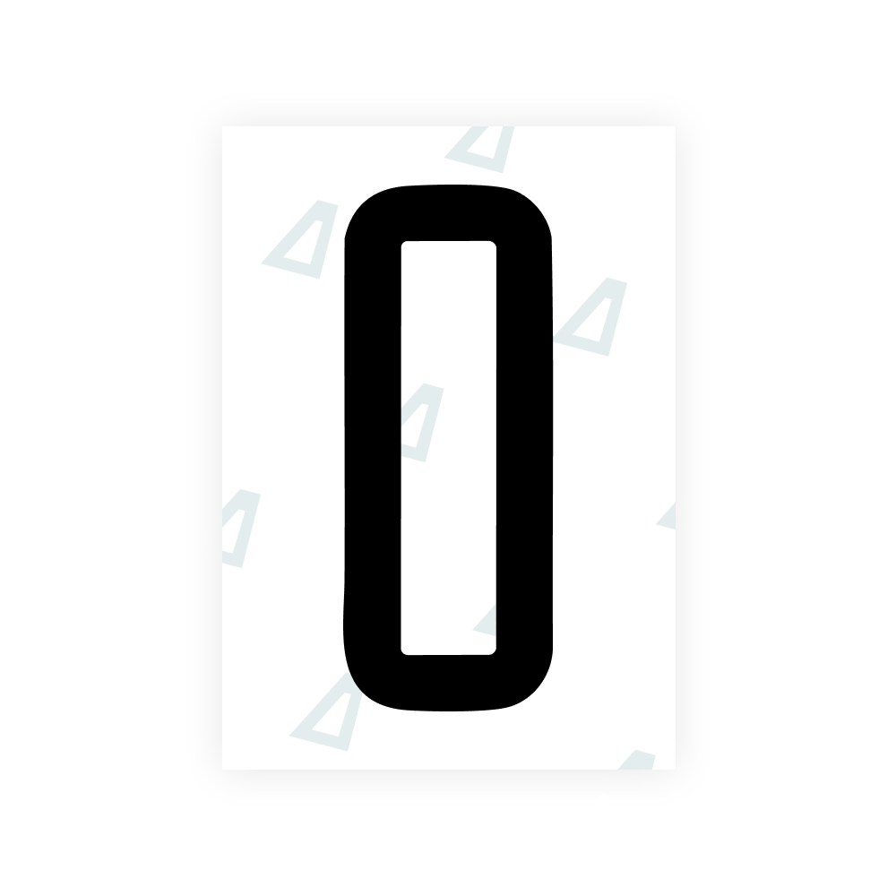 Alite Nanofilm für marokkanische Nummernschilder - Symbol "0"