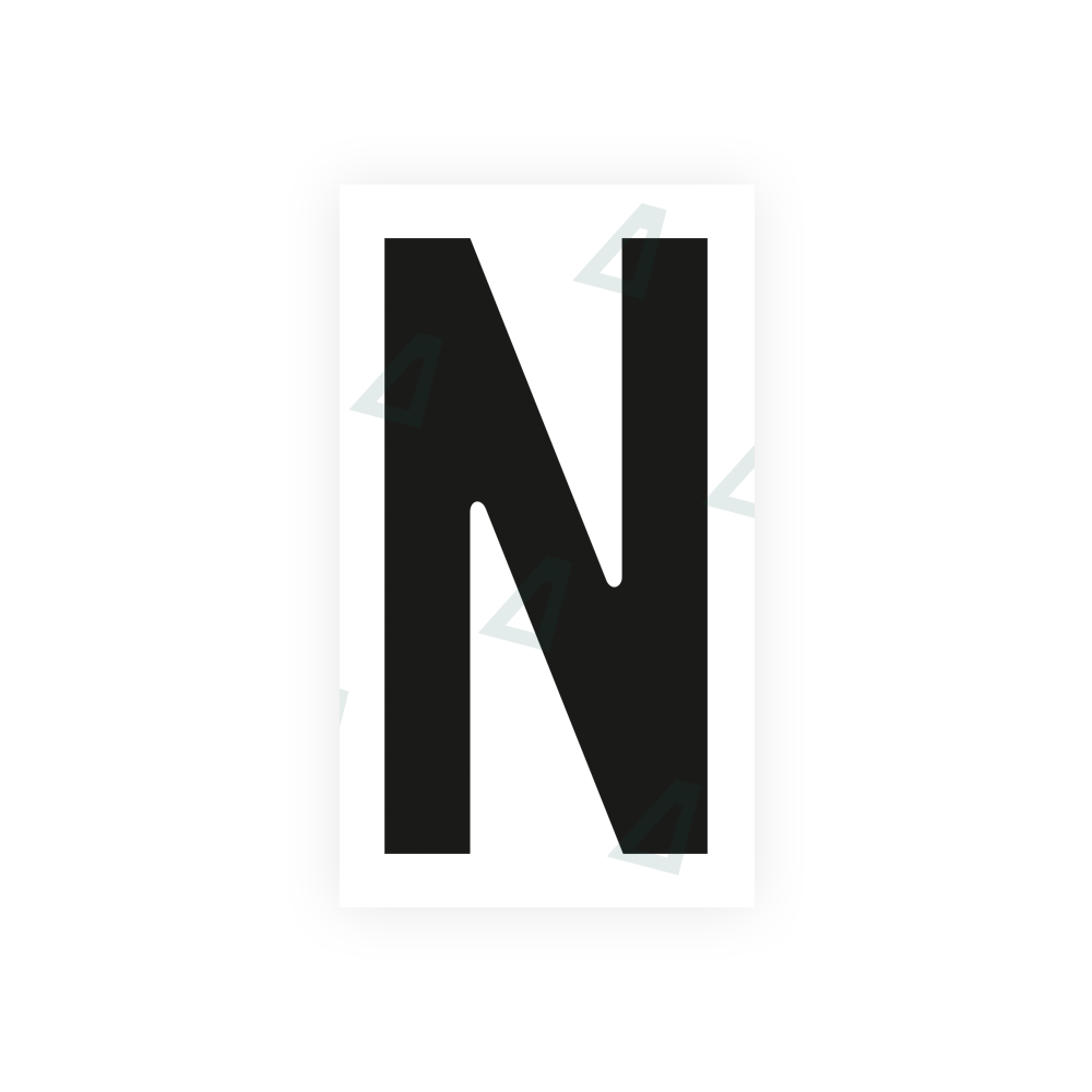 Alite Nanofilm for Czech Republic license plates - Symbol "N" - Alite