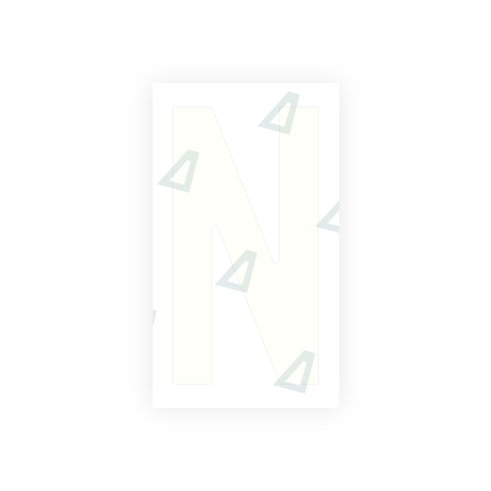 Alite Nanofilm for Czech Republic license plates - Symbol "N" - Alite