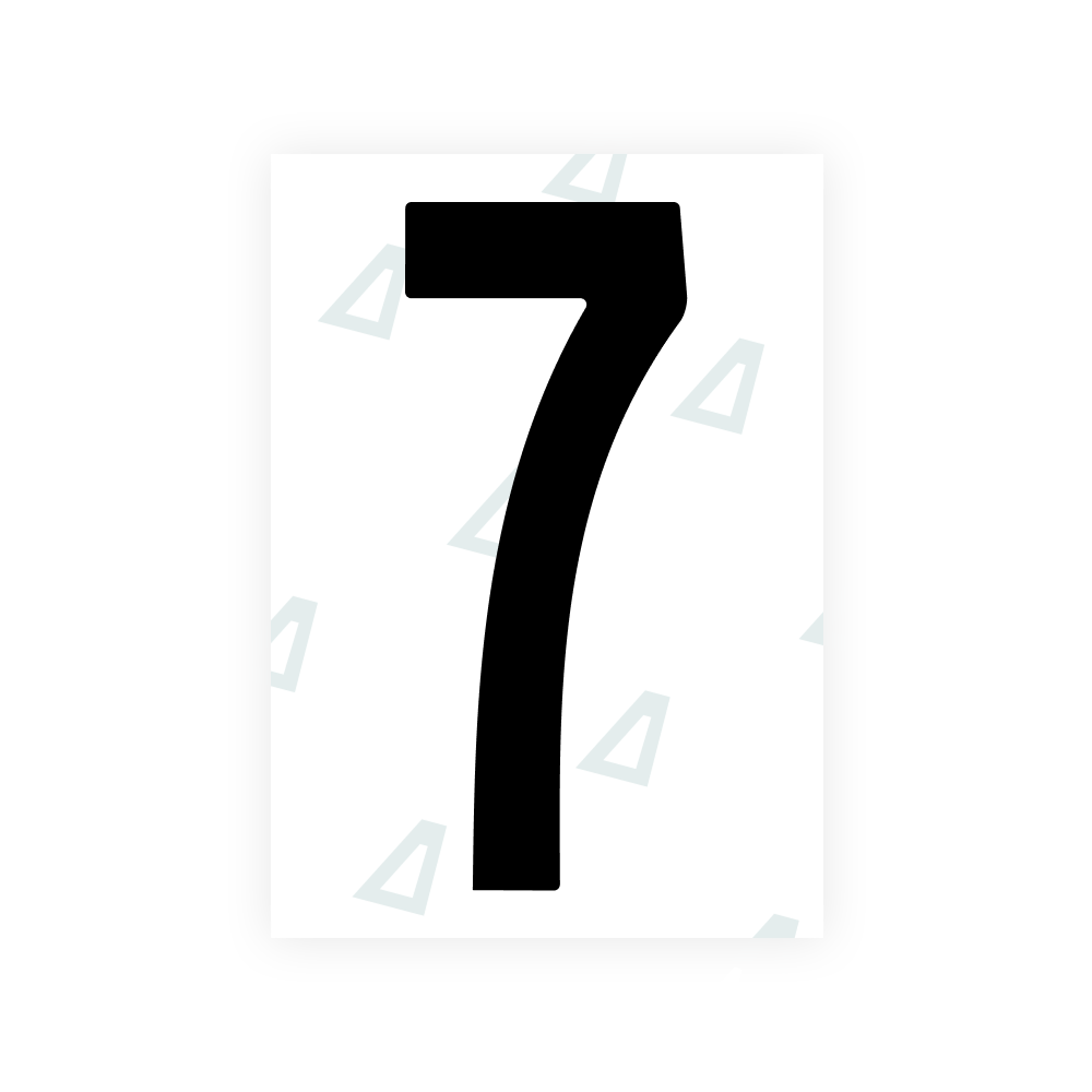 Alite Nanofilm for US (Nebraska 2017) license plates - Symbol "7"