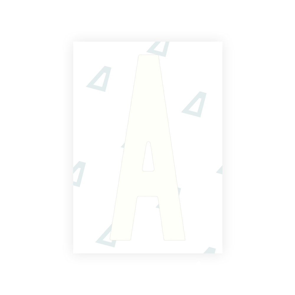 Alite Nanofilm for US (Nebraska 2017) license plates - Symbol "A"