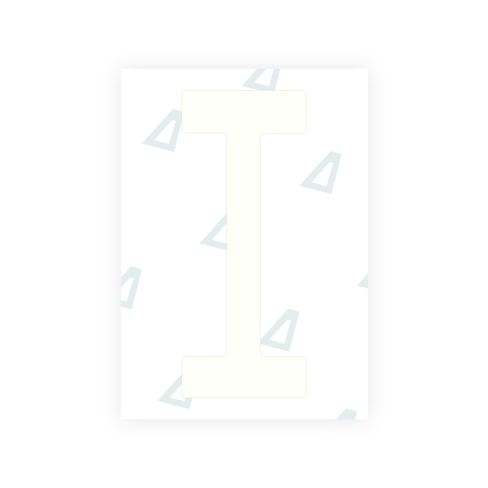 Alite Nanofilm for US (Nebraska 2017) license plates - Symbol "I"