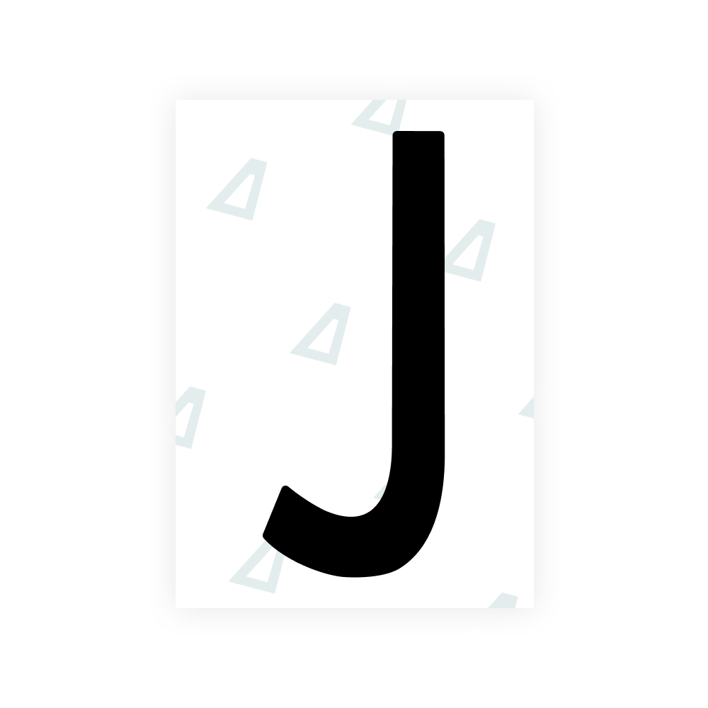 Alite Nanofilm for US (Nebraska 2017) license plates - Symbol "J"