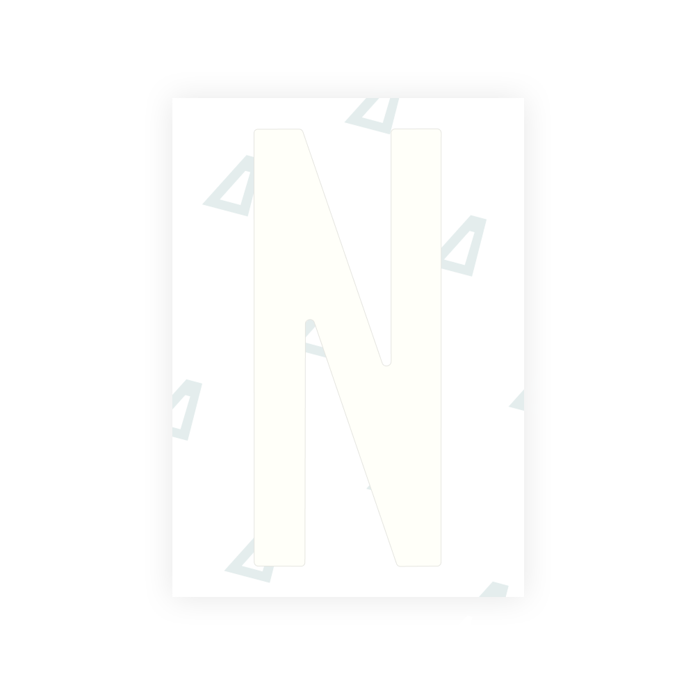 Alite Nanofilm for US (Nebraska 2017) license plates - Symbol "N"