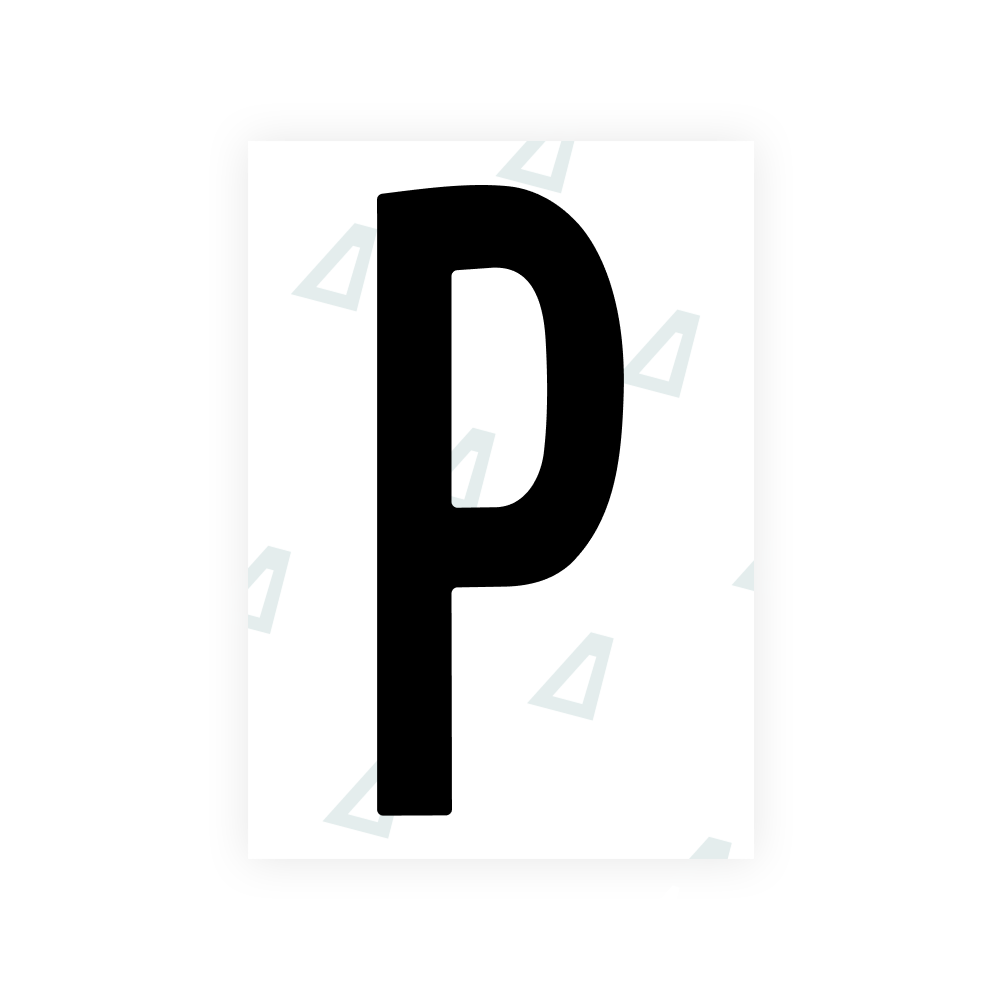 Alite Nanofilm for US (Nebraska 2017) license plates - Symbol "P"