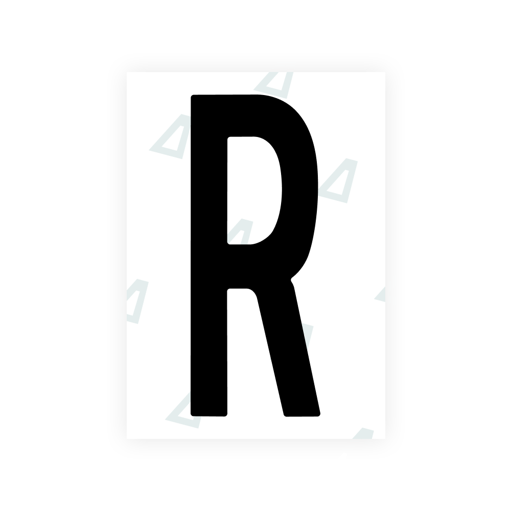 Alite Nanofilm for US (Nebraska 2017) license plates - Symbol "R"