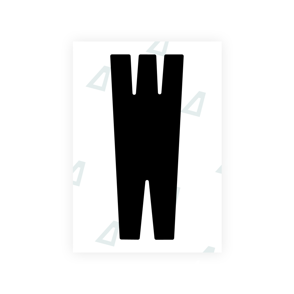 Alite Nanofilm for US (Nebraska 2017) license plates - Symbol "W"