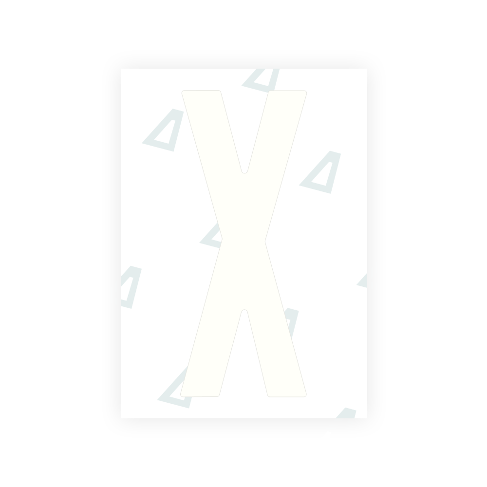 Alite Nanofilm for US (Nebraska 2017) license plates - Symbol "W"