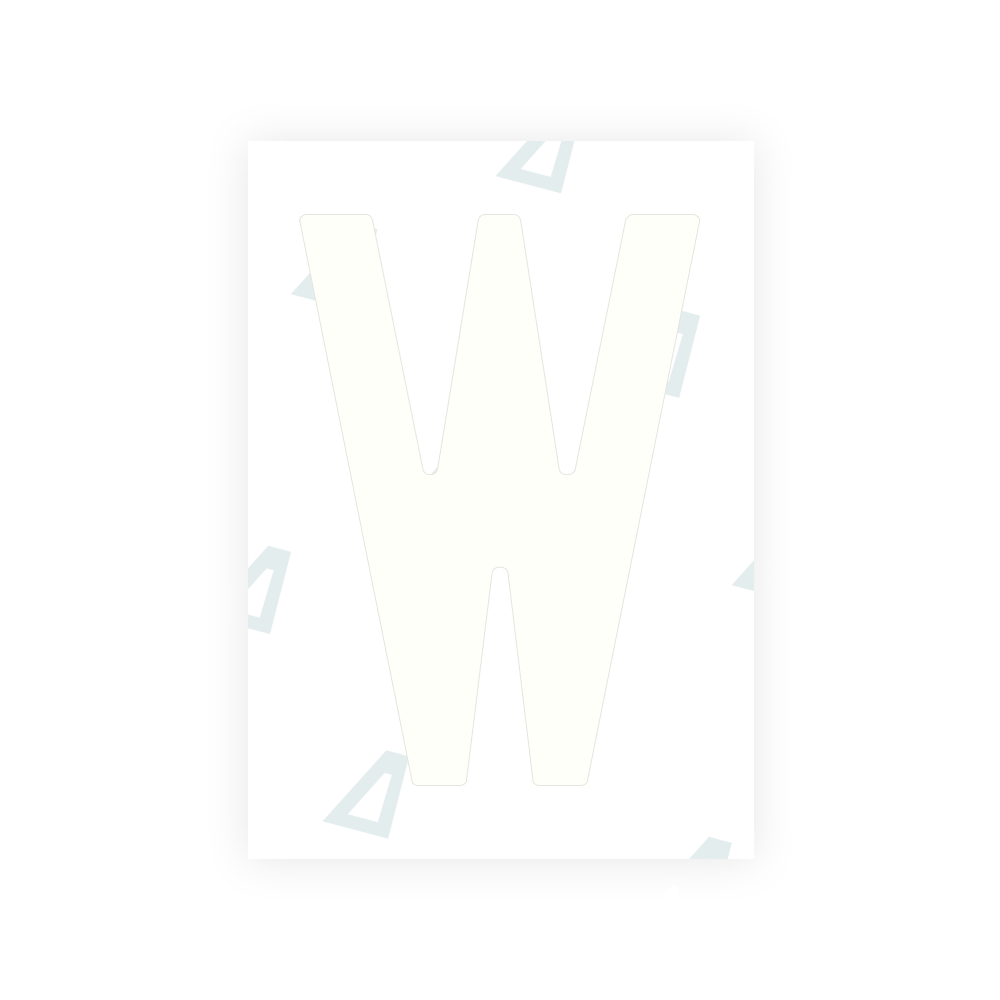 オランダのナンバープレート用 Alite ナノフィルム - シンボル「W」