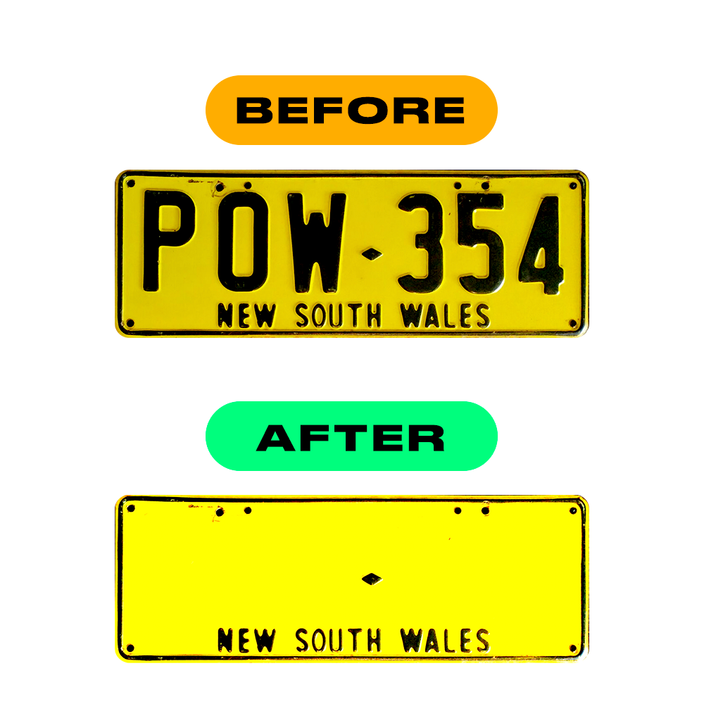 reflective number plate film