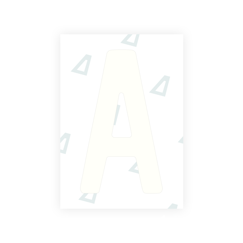 Alite Nanofilm for New Zealand license plates - Symbol "A"