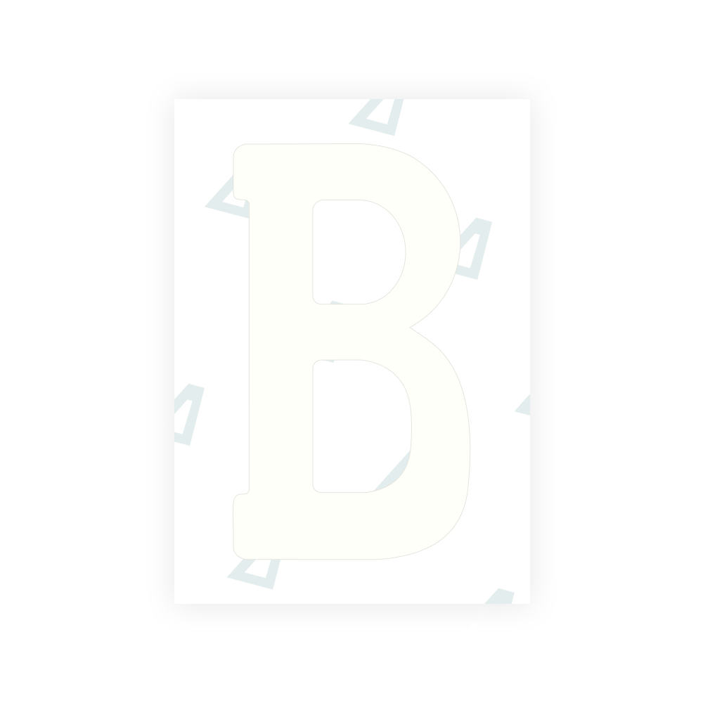 Alite Nanofilm for New Zealand license plates - Symbol "B"