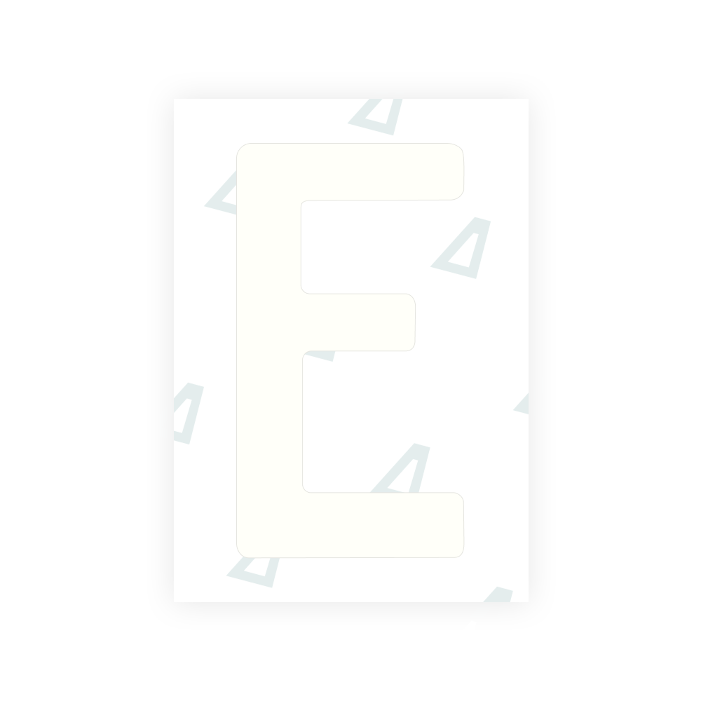Alite Nanofilm for New Zealand license plates - Symbol "E"