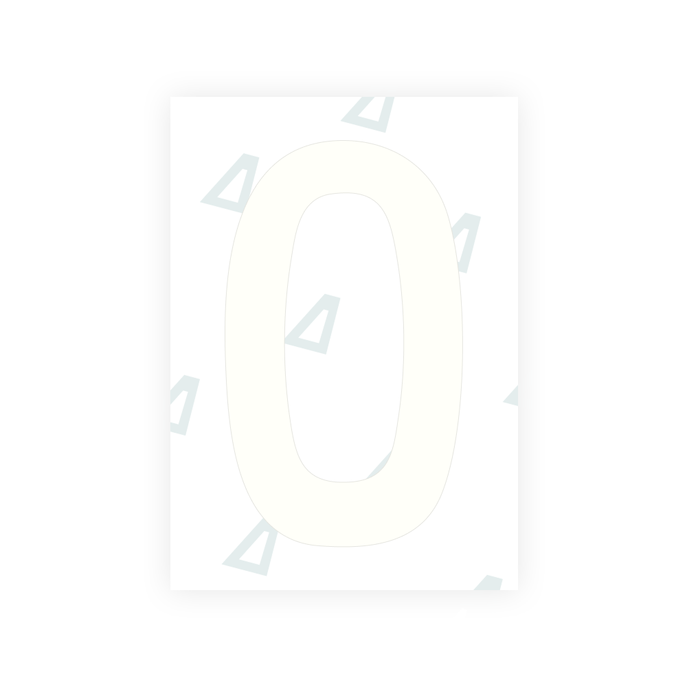 Alite Nanofilm for New Zealand license plates - Symbol "O"