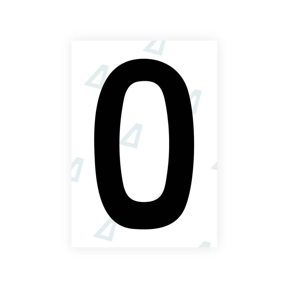 Alite Nanofilm for New Zealand license plates - Symbol "O"