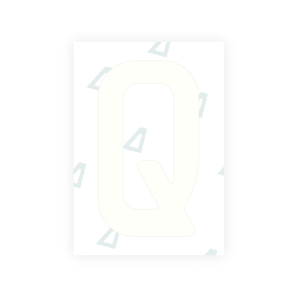 Alite Nanofilm for New Zealand license plates - Symbol "Q"